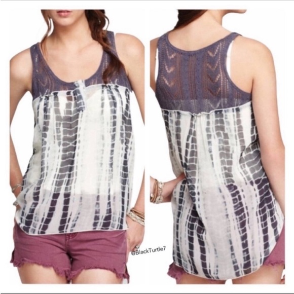 FREE PEOPLE Susquehanna Tie Dye Tank Top S - Picture 1 of 12